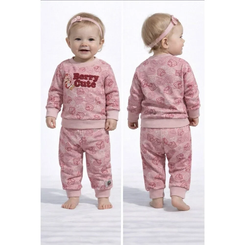 Strawberry Shortcake Berry Cute Infant Girls 2-PieceTop Pants Set 18 Months NEW